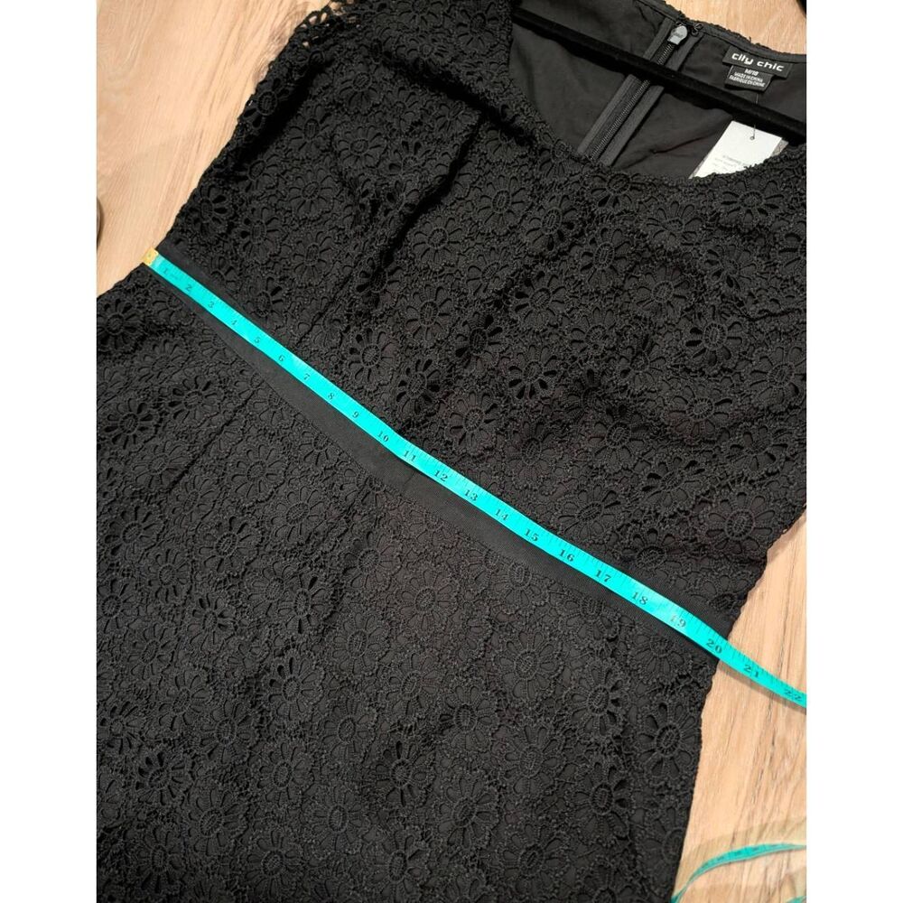City Chic Playsuit Lace Vibe Romper Black Women's Plus 18 1XL Boho Festival BNWT - Picture 6 of 14
